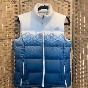 The North Face Women's Blue Ombre Down Vest 700 Fill M